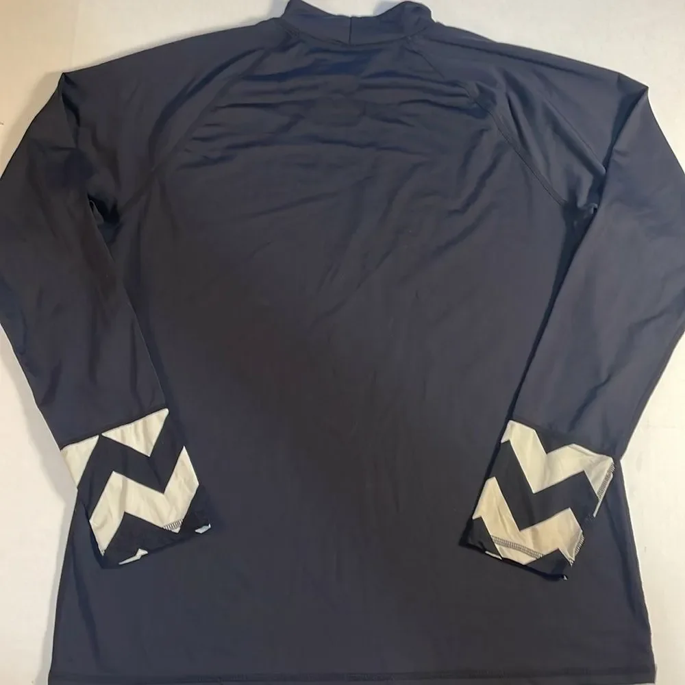 Carve Designs Mock Neck Rash Guard Swim Shirt Floral Black Long Sleeve UPF 50 XL - Picture 5 of 9